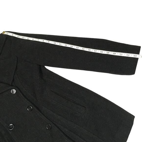 Esprit Pea Coat Double Breasted Wool Blend Grey Women's Small Outerwear Peacoat - Picture 6 of 13